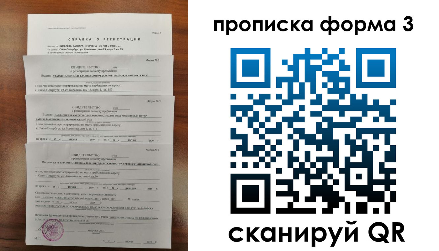 временная регистрация адрес в Одинцово
